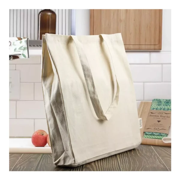 Recycled Cotton Tote Bag With Gusset image 3